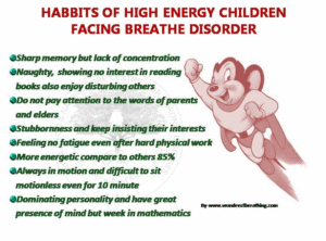 Symptoms of a hyperactive child